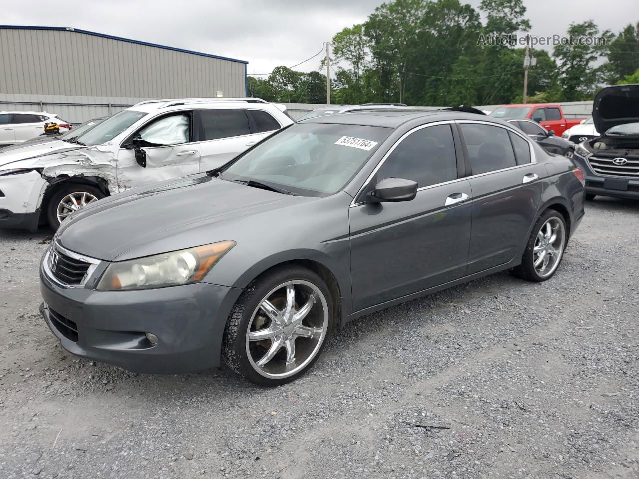 2008 Honda Accord Exl Серый vin: 1HGCP36808A050735