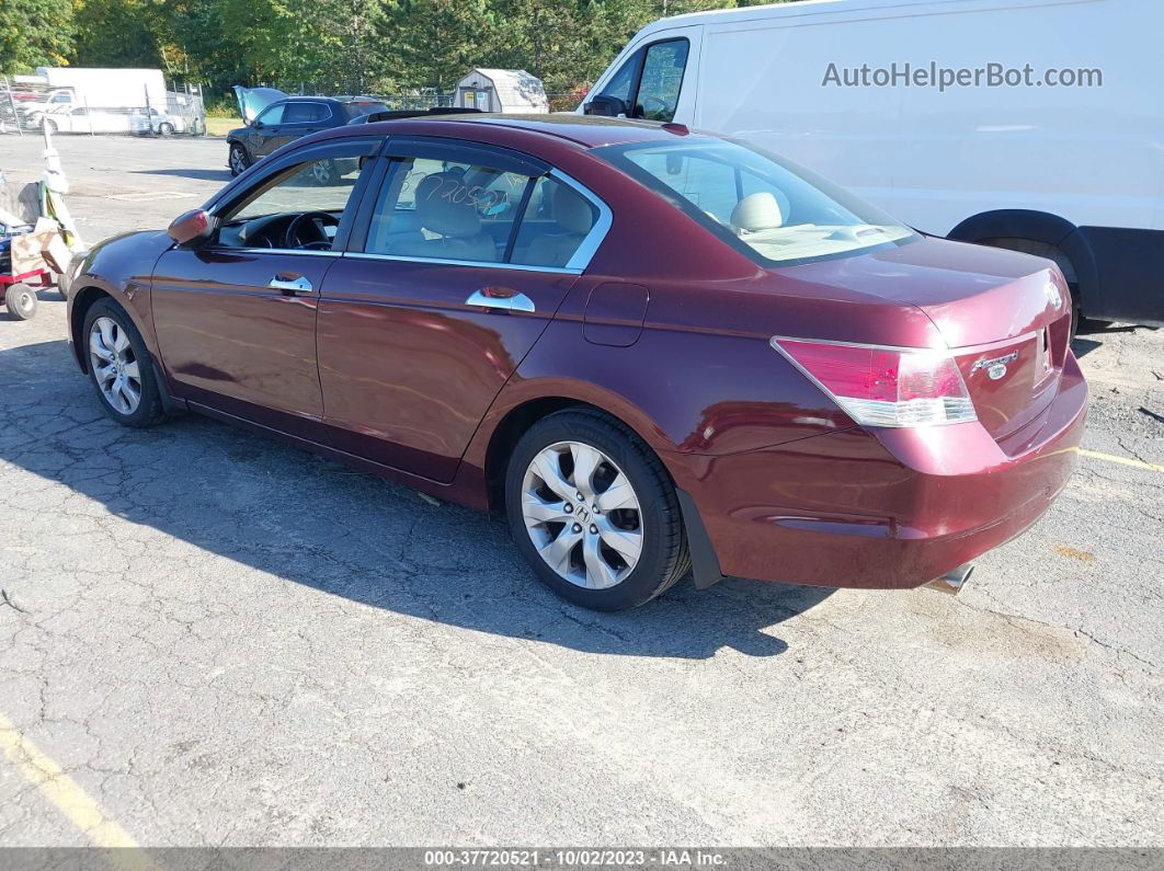 2008 Honda Accord Sdn Ex-l Maroon vin: 1HGCP36808A068054