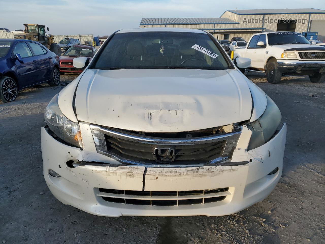 2009 Honda Accord Exl White vin: 1HGCP36809A017400