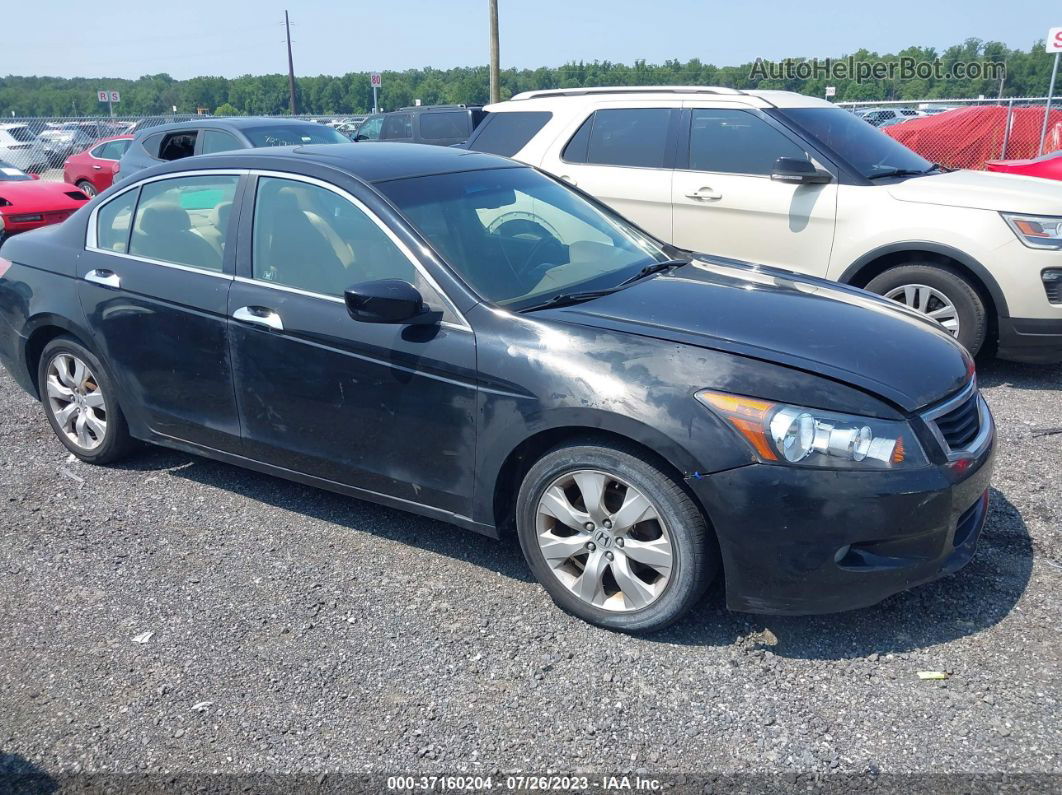 2008 Honda Accord Sdn Ex-l Black vin: 1HGCP36818A086109