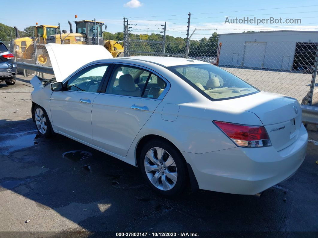 2008 Honda Accord Sdn Ex-l White vin: 1HGCP36828A047447