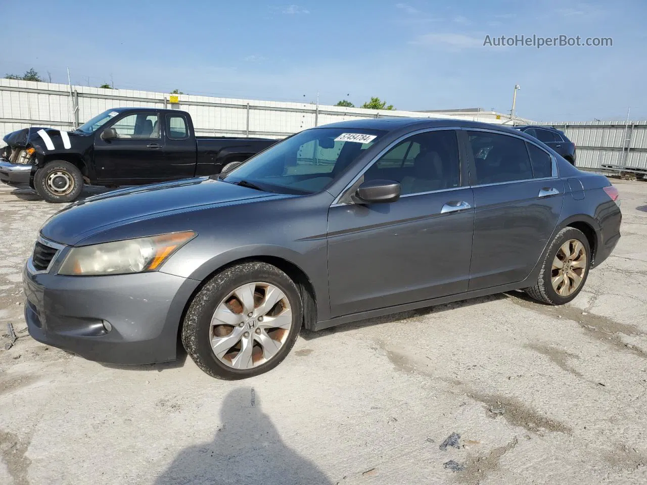 2009 Honda Accord Exl Gray vin: 1HGCP36829A020654