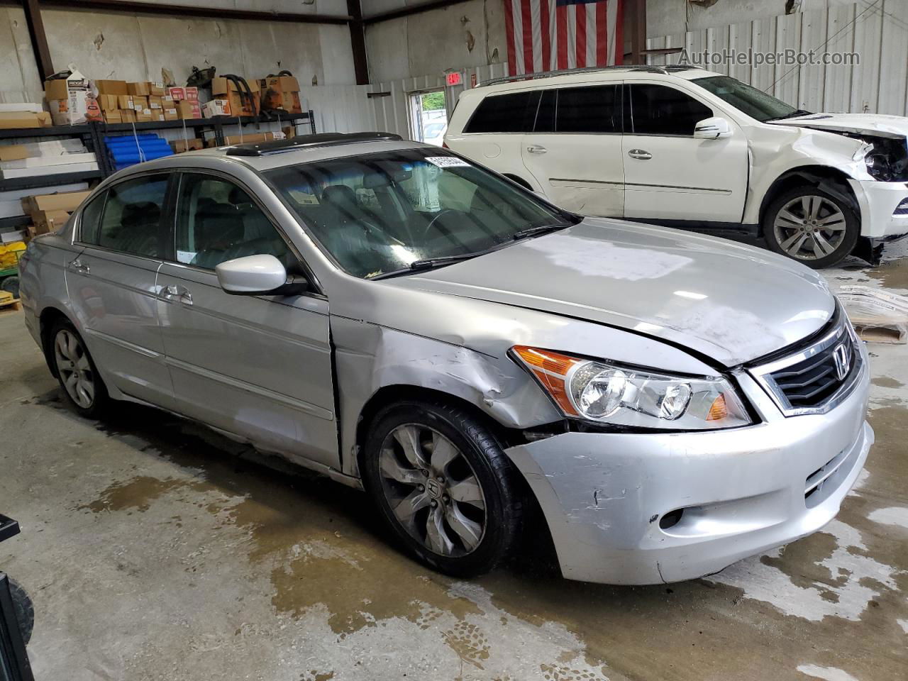 2009 Honda Accord Exl Silver vin: 1HGCP36829A022601