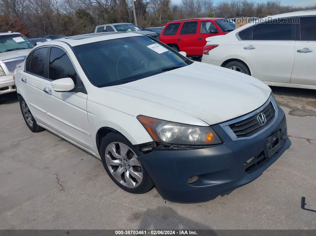 2009 Honda Accord 3.5 Ex-l White vin: 1HGCP36829A048597