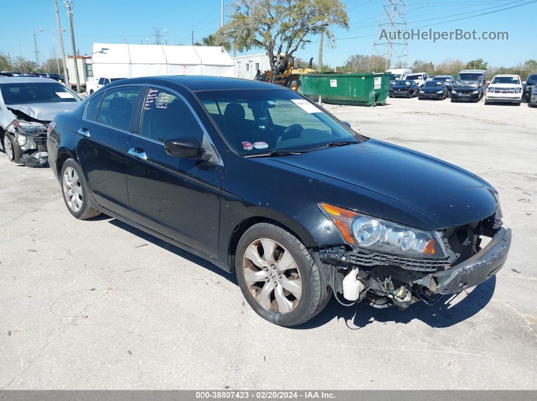 2009 Honda Accord 3.5 Ex-l Black vin: 1HGCP36829A050110