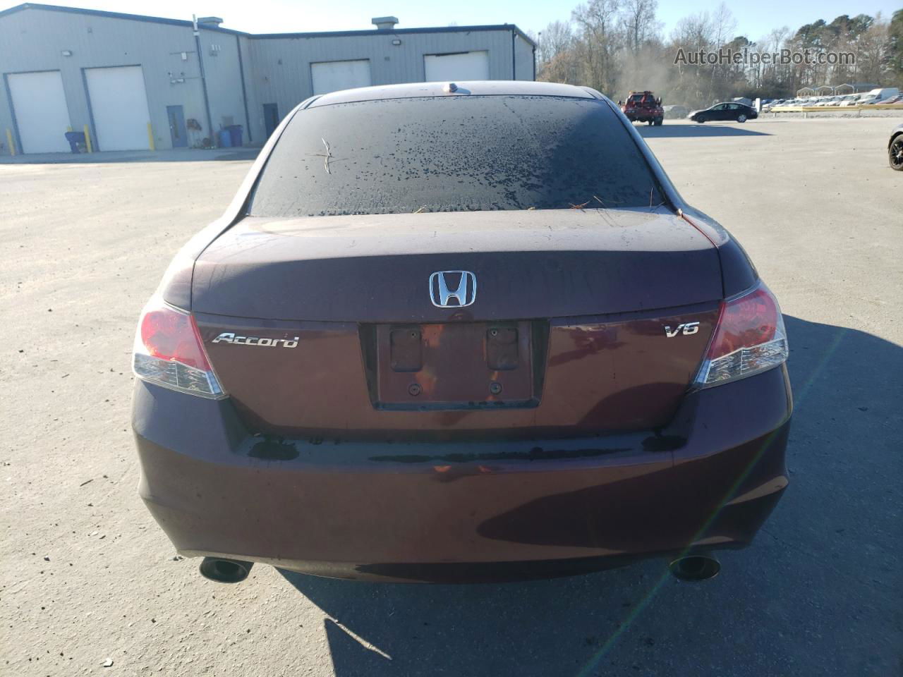 2009 Honda Accord Exl Бордовый vin: 1HGCP36829A051015