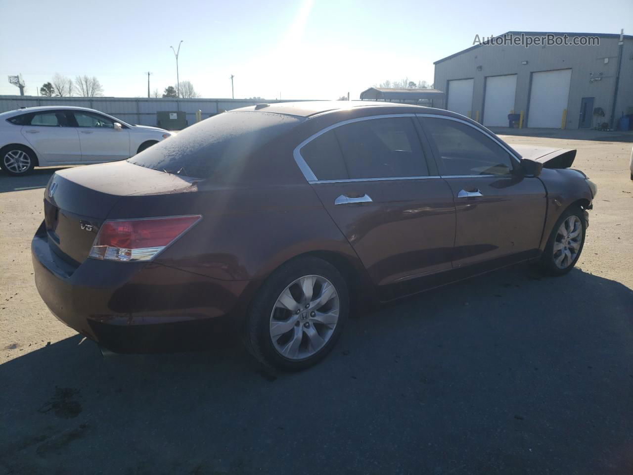 2009 Honda Accord Exl Бордовый vin: 1HGCP36829A051015