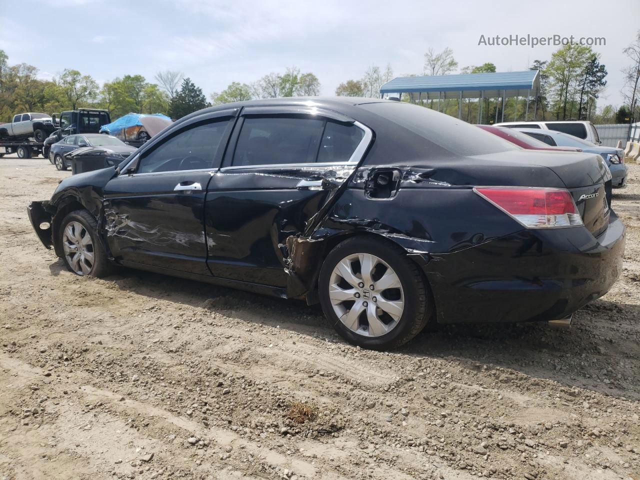 2008 Honda Accord Exl Черный vin: 1HGCP36838A082336