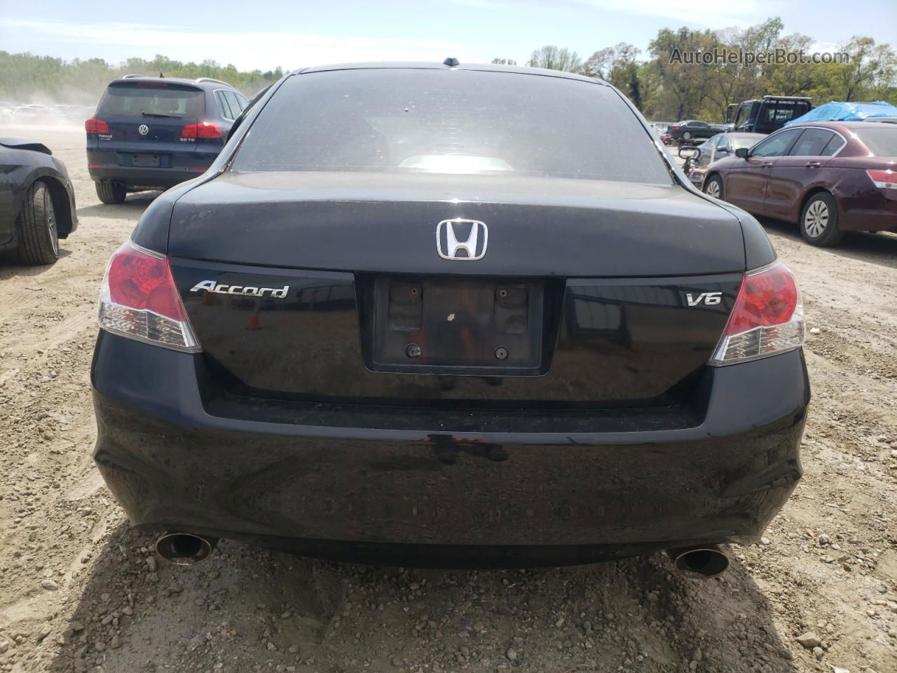 2008 Honda Accord Exl Черный vin: 1HGCP36838A082336