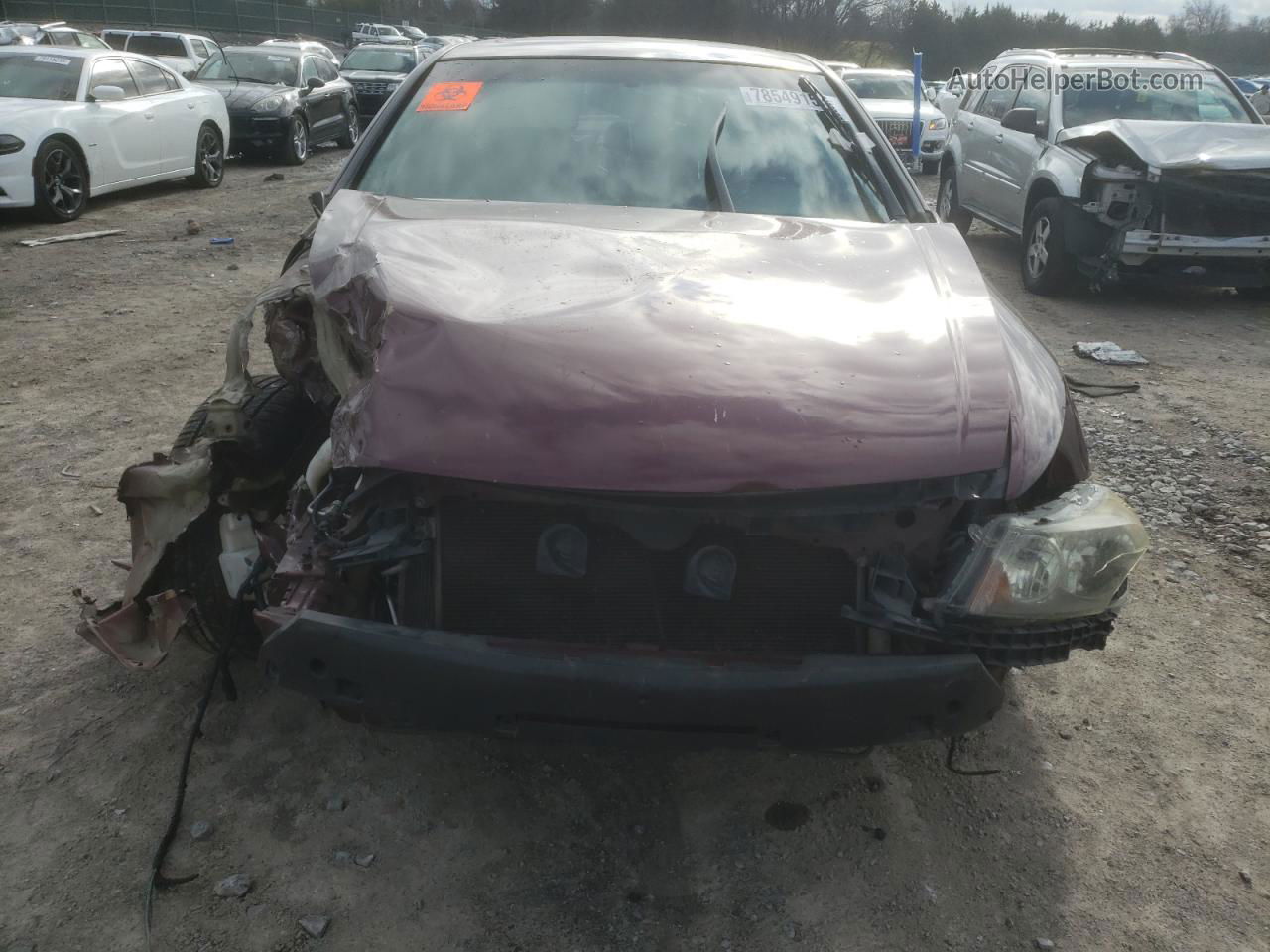 2009 Honda Accord Exl Red vin: 1HGCP36839A014295