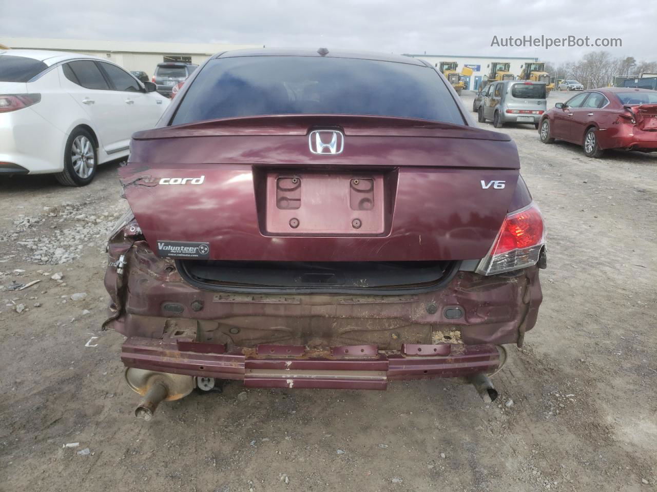 2009 Honda Accord Exl Red vin: 1HGCP36839A014295