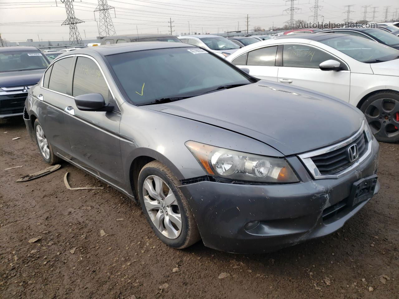 2009 Honda Accord Exl Gray vin: 1HGCP36839A019254