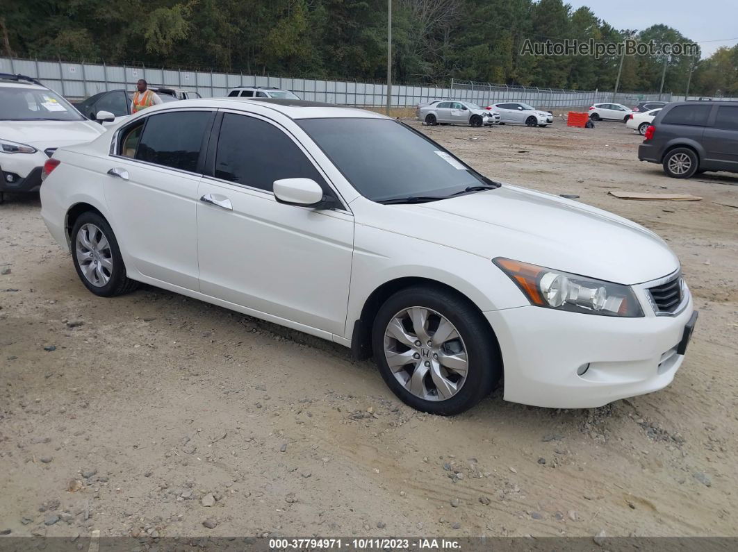 2008 Honda Accord 3.5 Ex-l White vin: 1HGCP36848A069949