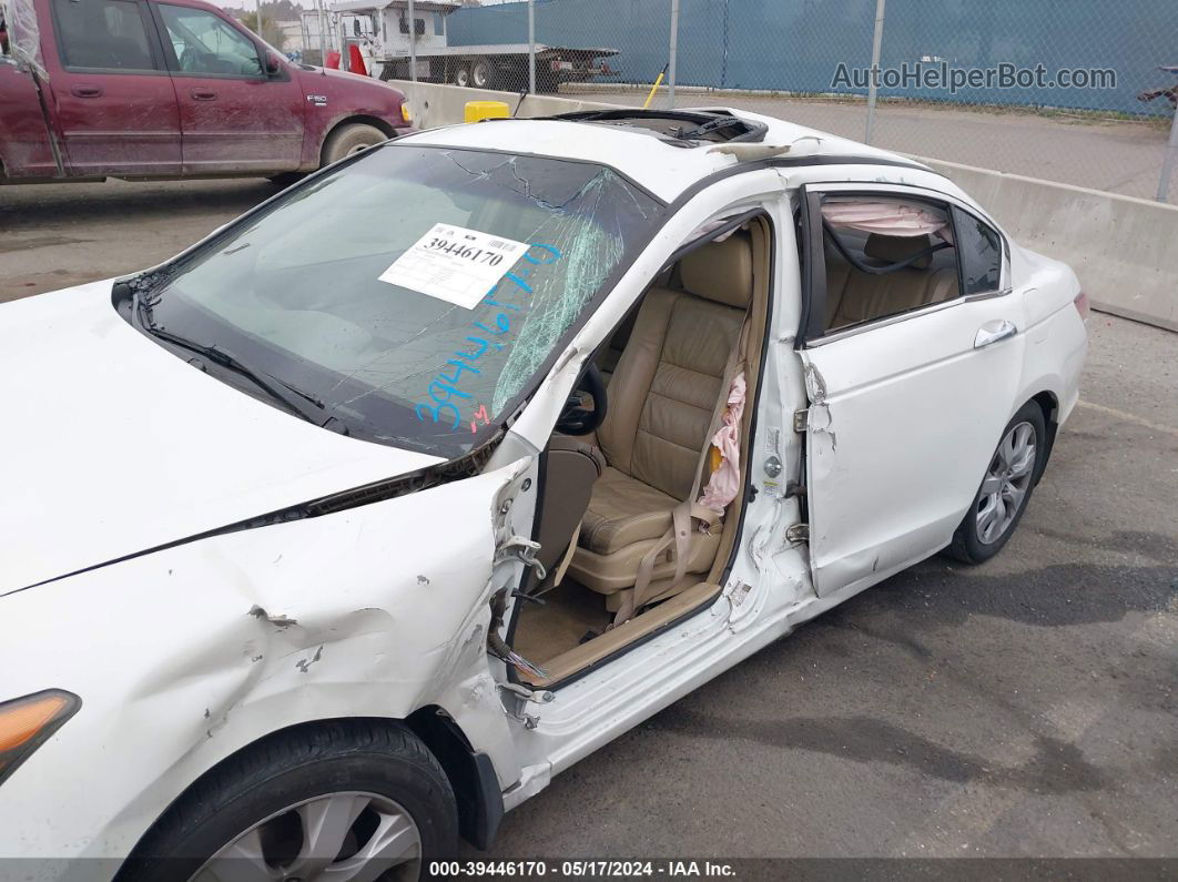 2008 Honda Accord 3.5 Ex-l White vin: 1HGCP36848A084144