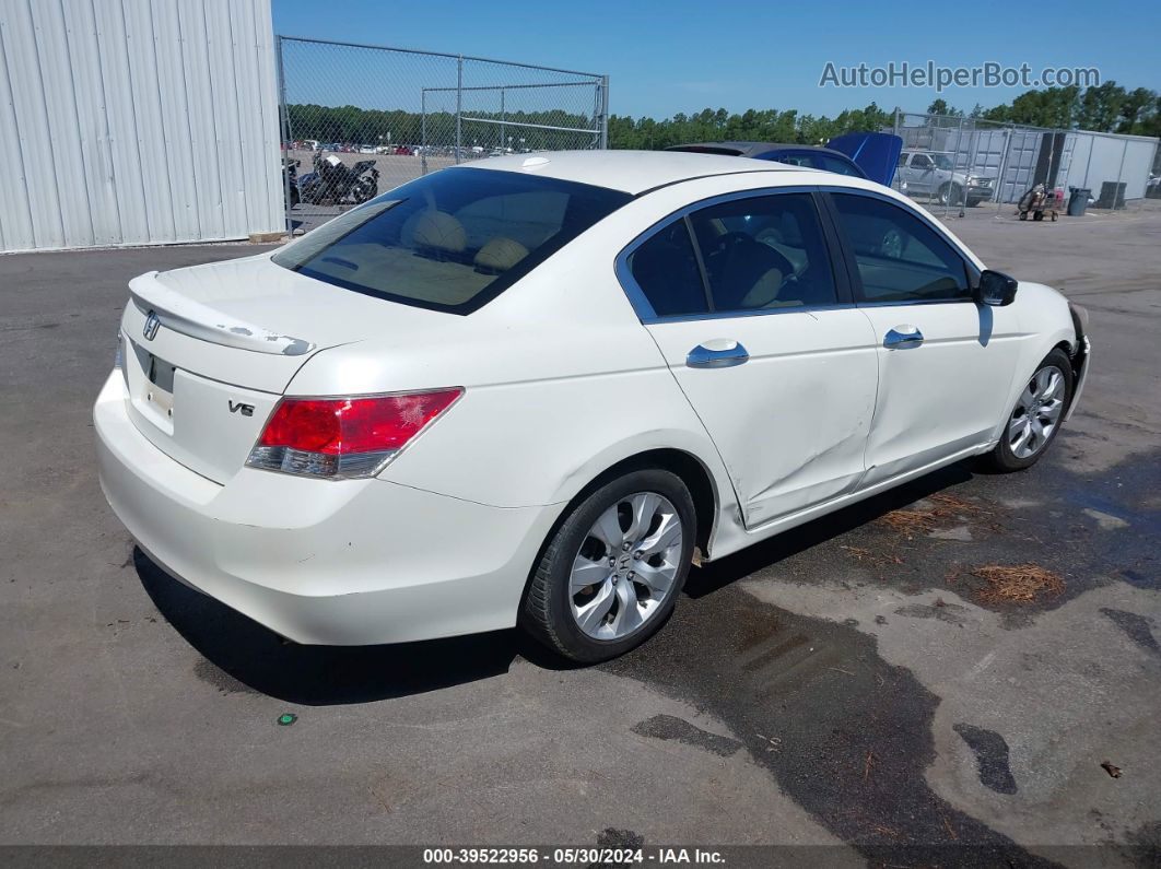 2009 Honda Accord 3.5 Ex-l White vin: 1HGCP36849A040470