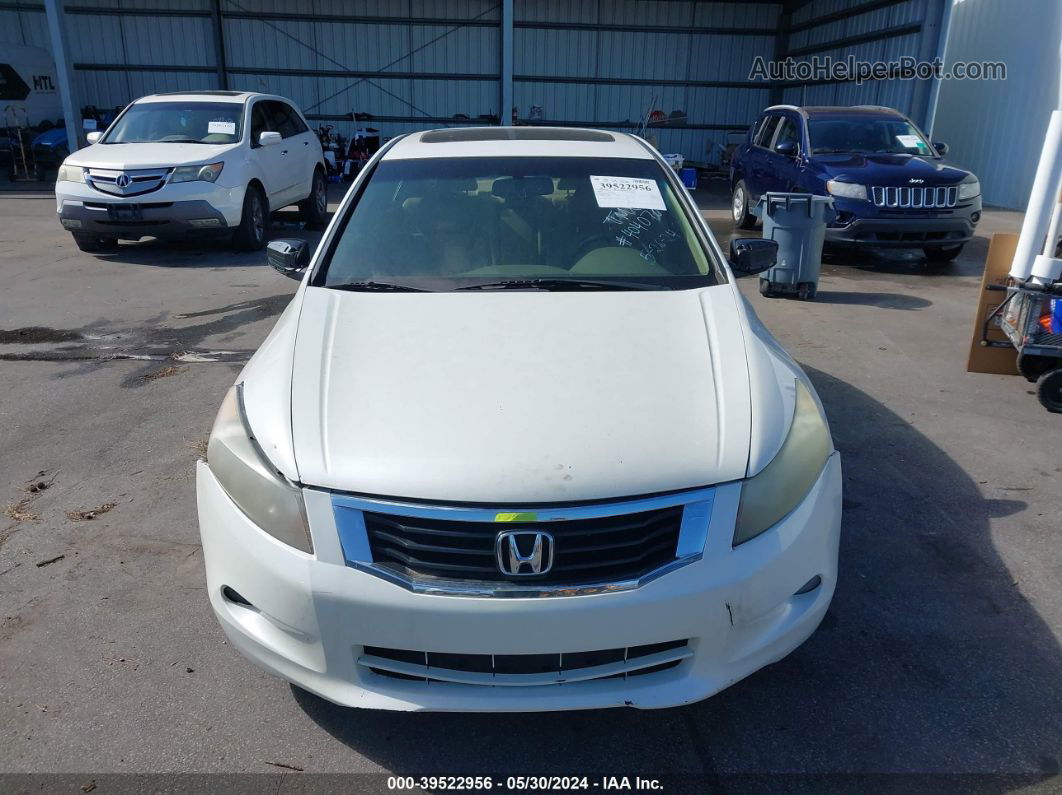 2009 Honda Accord 3.5 Ex-l White vin: 1HGCP36849A040470