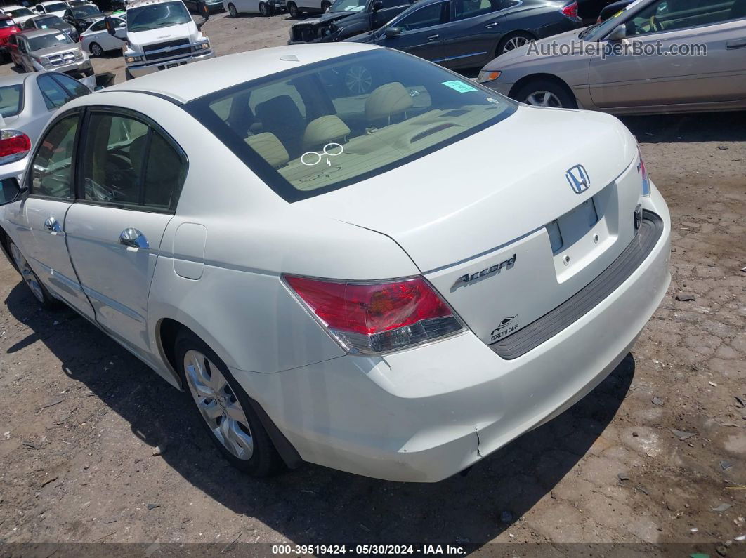 2009 Honda Accord 3.5 Ex-l White vin: 1HGCP36849A042445