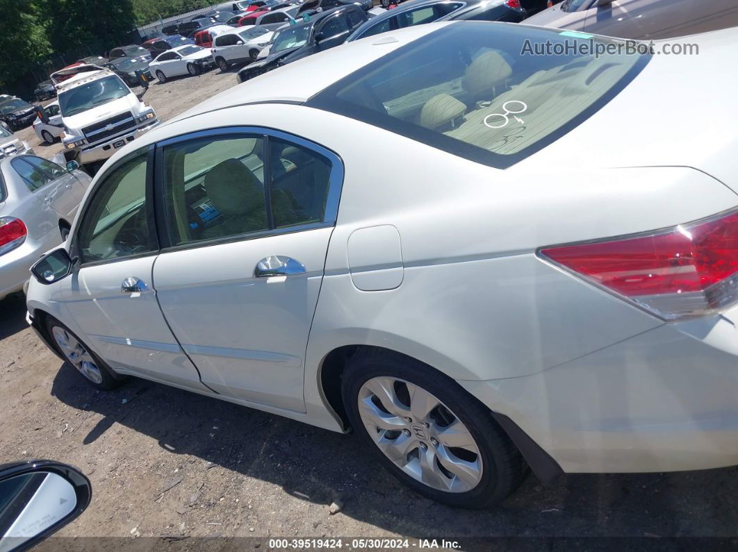 2009 Honda Accord 3.5 Ex-l White vin: 1HGCP36849A042445