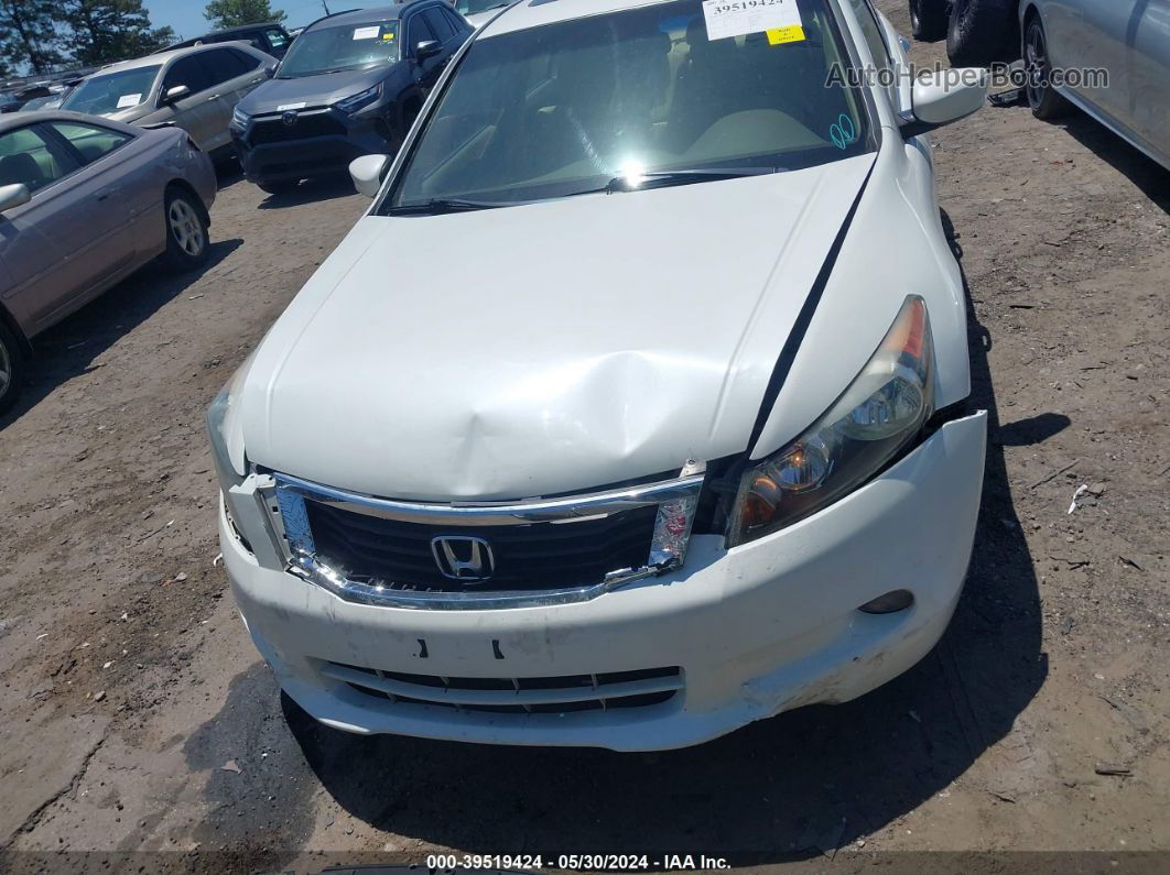 2009 Honda Accord 3.5 Ex-l White vin: 1HGCP36849A042445