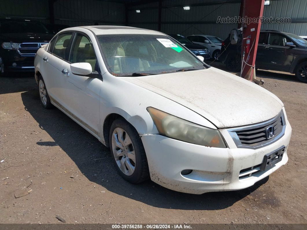 2008 Honda Accord 3.5 Ex-l White vin: 1HGCP36858A028326