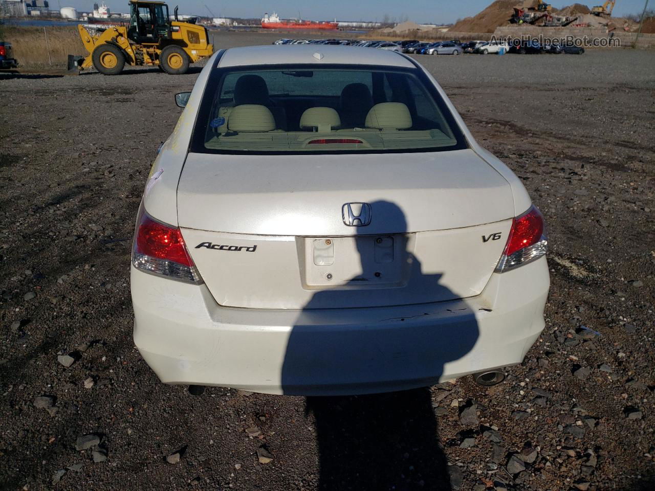 2009 Honda Accord Exl White vin: 1HGCP36859A003461