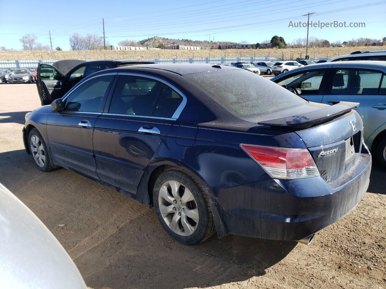 2009 Honda Accord Exl Blue vin: 1HGCP36859A045435