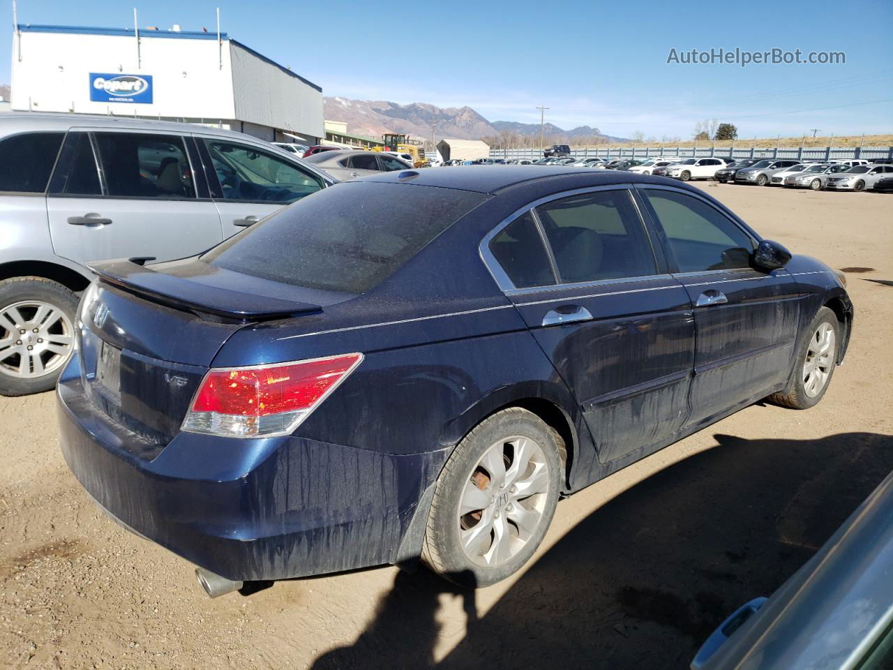 2009 Honda Accord Exl Blue vin: 1HGCP36859A045435