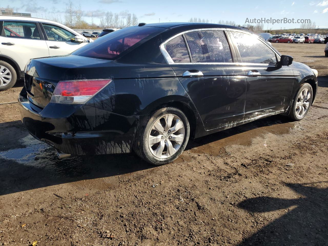 2009 Honda Accord Exl Black vin: 1HGCP36859A800955