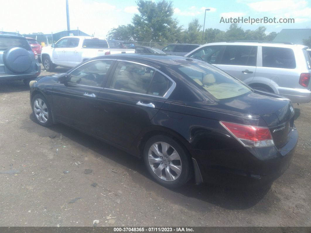 2008 Honda Accord Sdn Ex-l Black vin: 1HGCP36868A033230