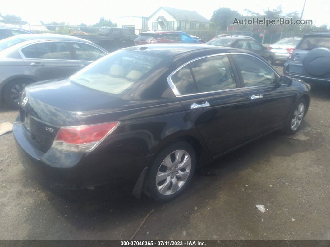 2008 Honda Accord Sdn Ex-l Black vin: 1HGCP36868A033230