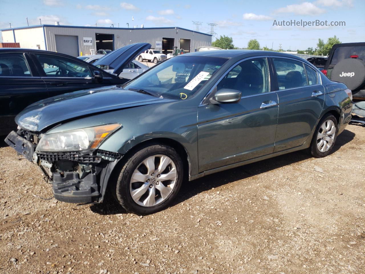 2008 Honda Accord Exl Gray vin: 1HGCP36868A055972