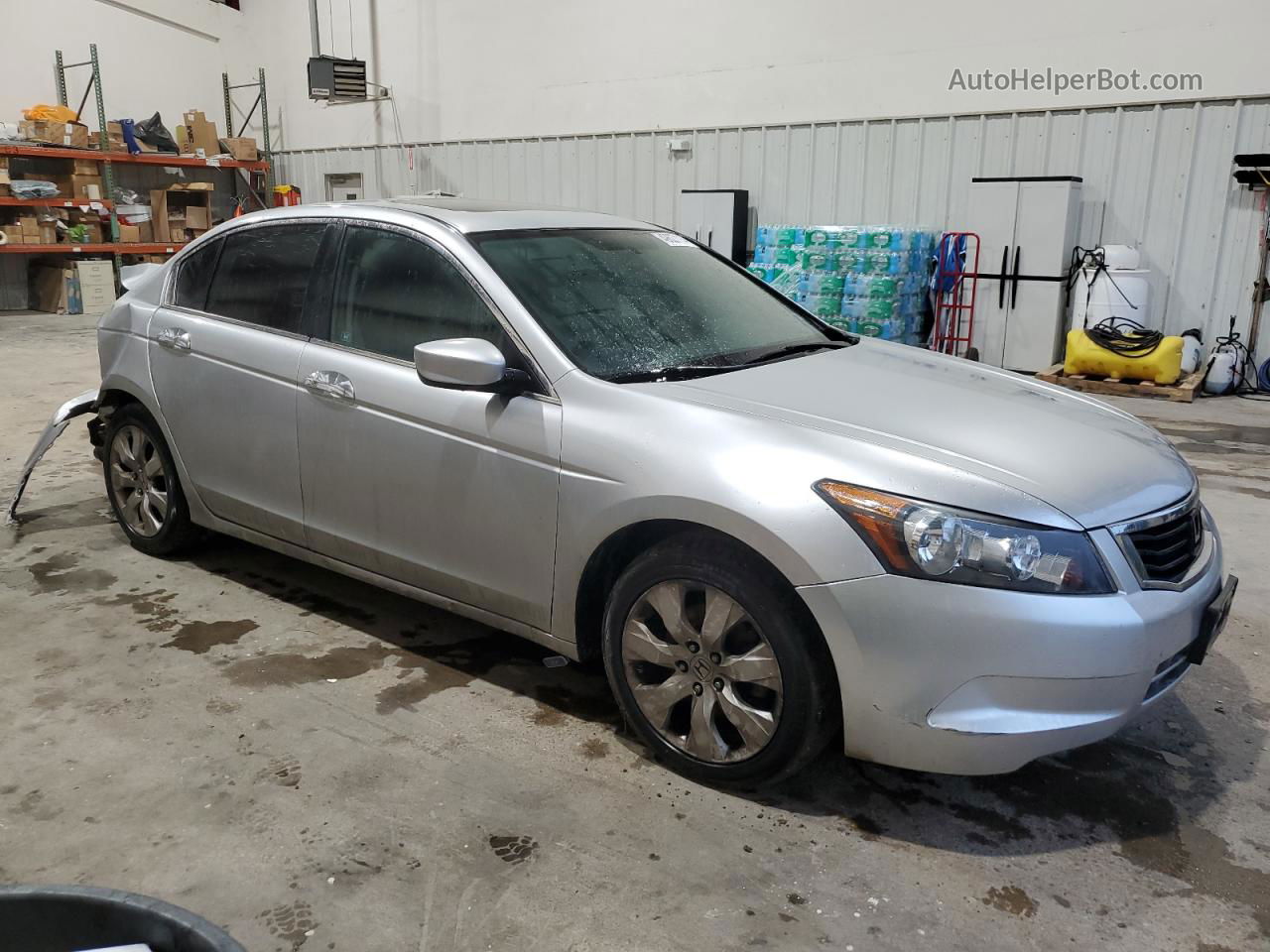 2009 Honda Accord Exl Silver vin: 1HGCP36869A013951