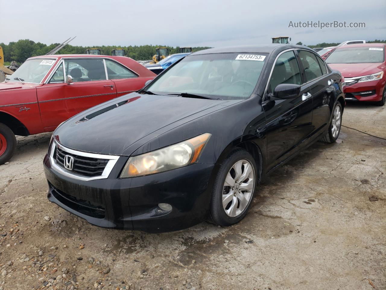 2009 Honda Accord Exl Black vin: 1HGCP36869A018485