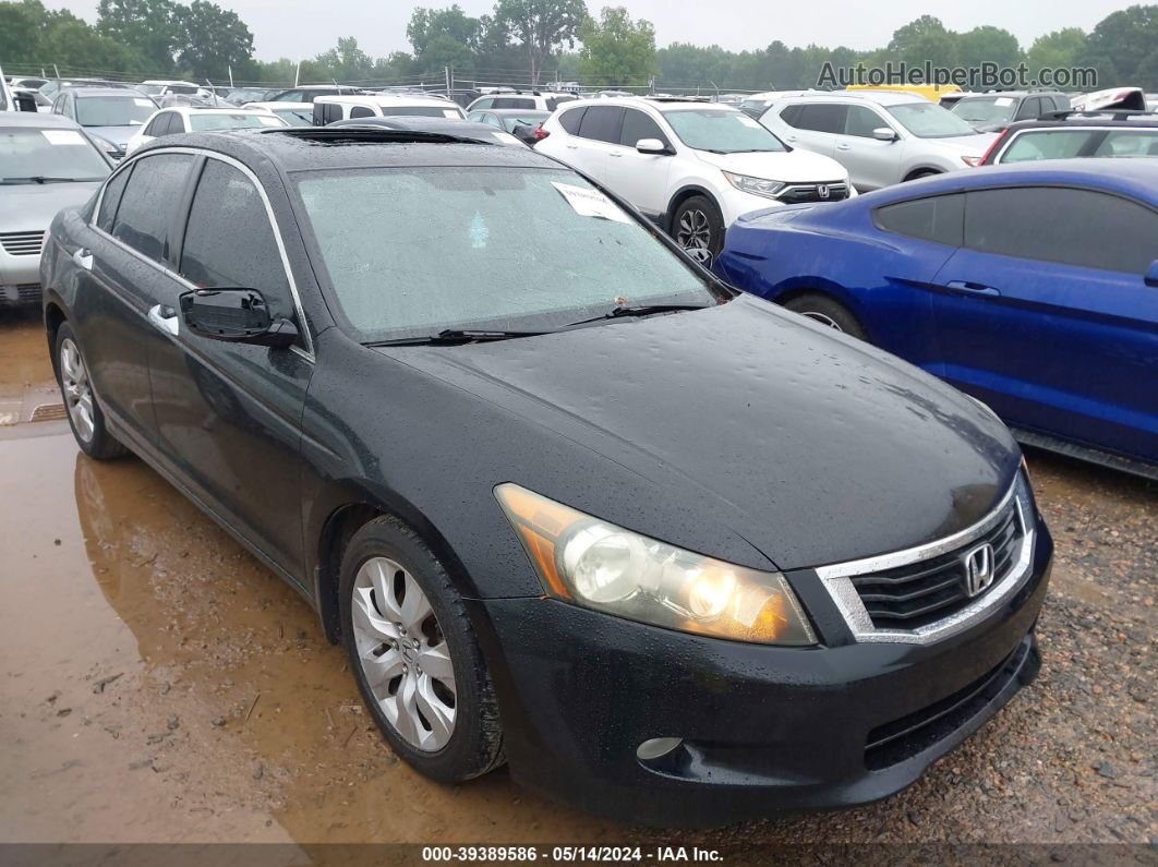 2008 Honda Accord 3.5 Ex-l Black vin: 1HGCP36878A080847