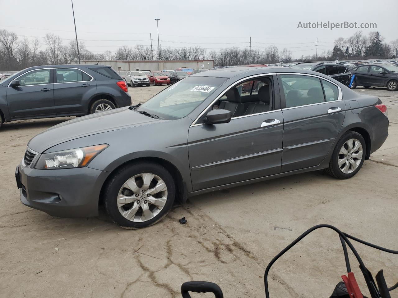 2008 Honda Accord Exl Gray vin: 1HGCP36898A075911