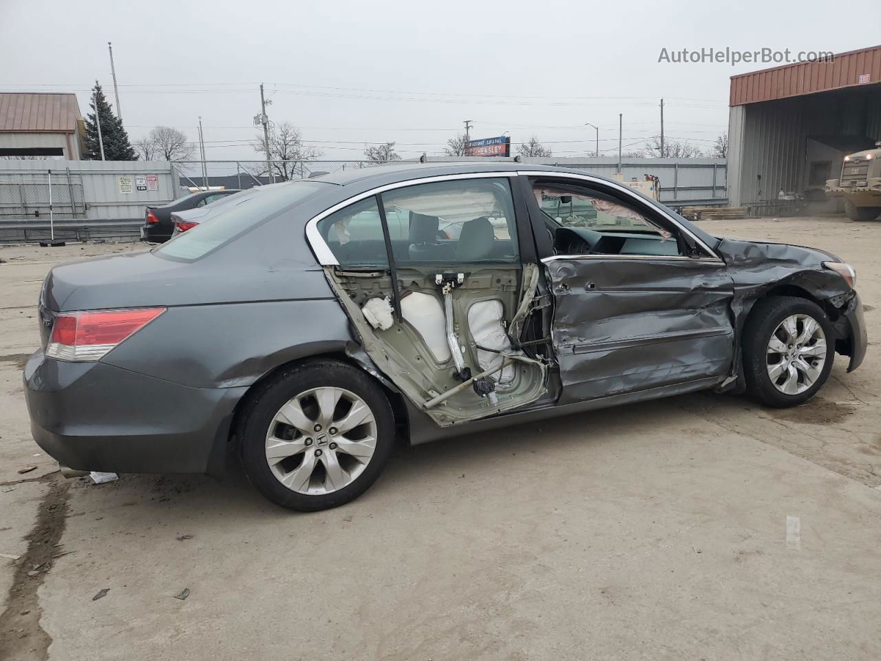 2008 Honda Accord Exl Gray vin: 1HGCP36898A075911