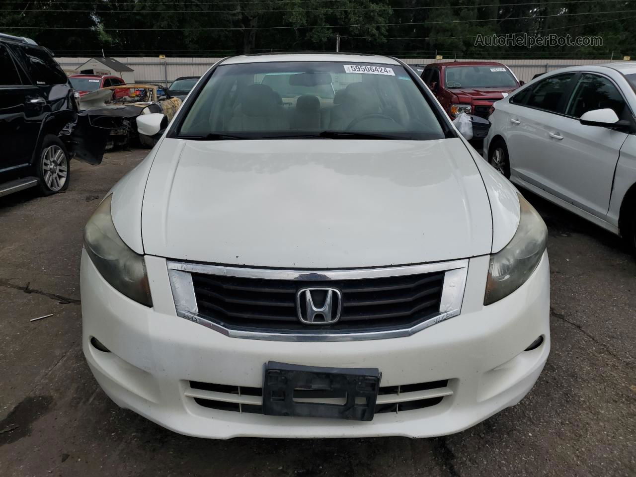 2008 Honda Accord Exl White vin: 1HGCP36898A081241