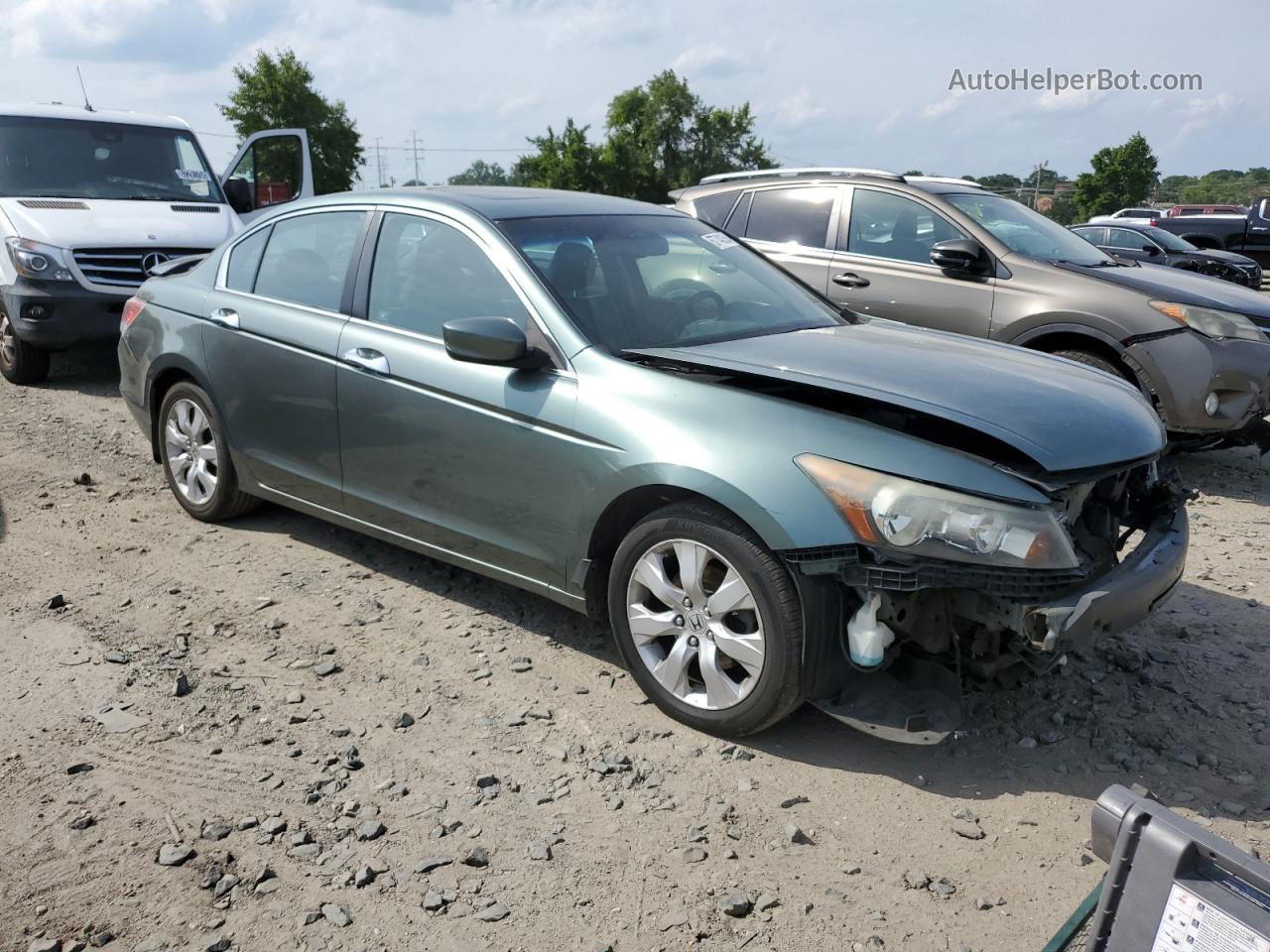 2008 Honda Accord Exl Green vin: 1HGCP368X8A039211