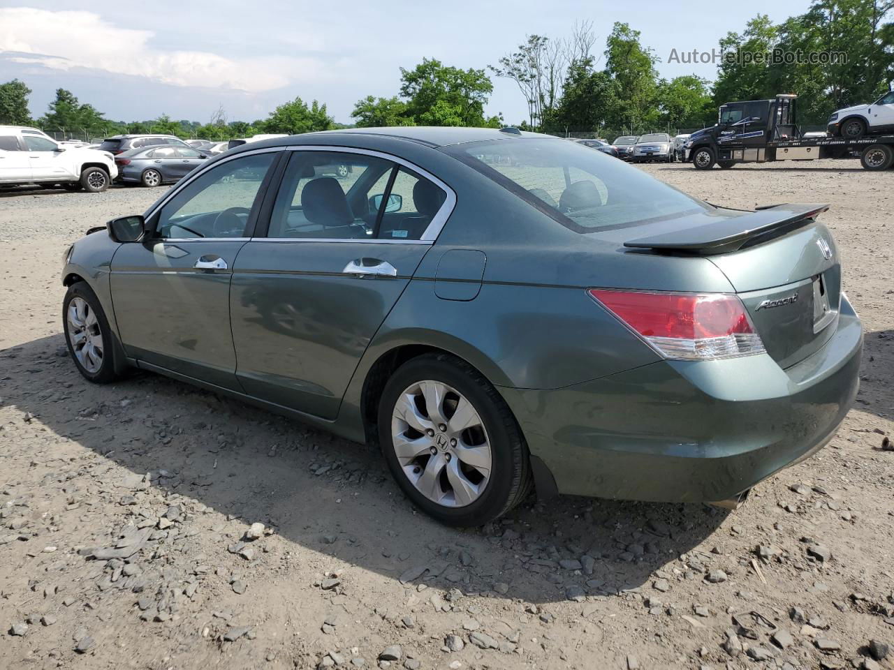 2008 Honda Accord Exl Green vin: 1HGCP368X8A039211