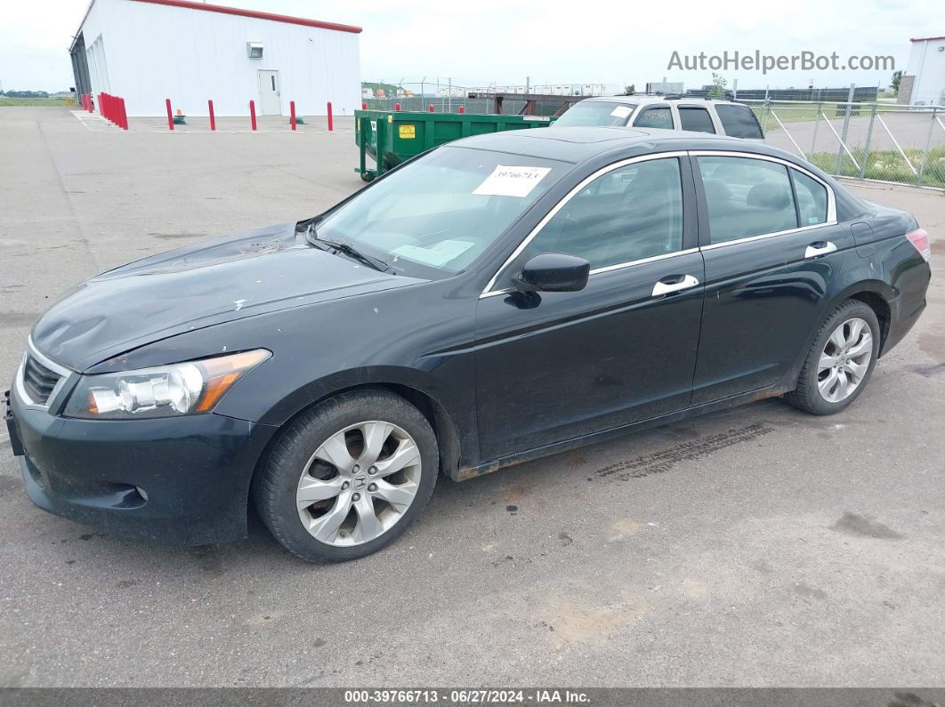 2008 Honda Accord 3.5 Ex-l Black vin: 1HGCP368X8A082172