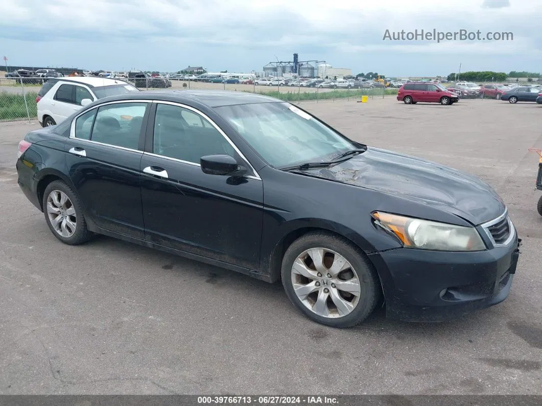 2008 Honda Accord 3.5 Ex-l Black vin: 1HGCP368X8A082172