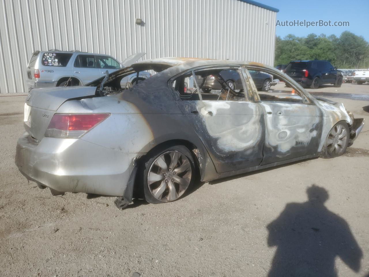 2010 Honda Accord Exl Пожар vin: 1HGCP3F82AA013577
