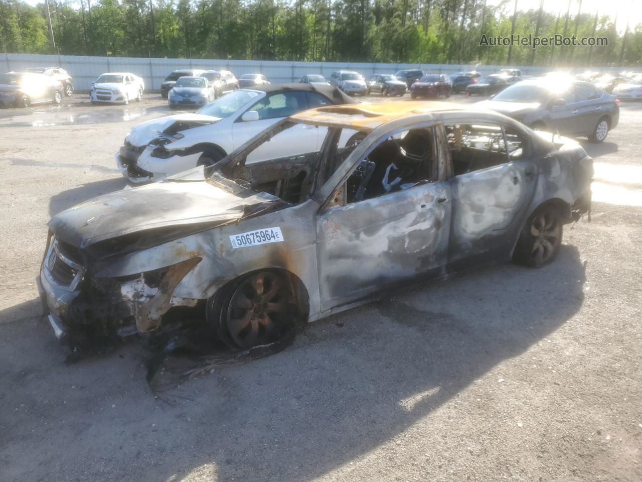 2010 Honda Accord Exl Пожар vin: 1HGCP3F82AA013577