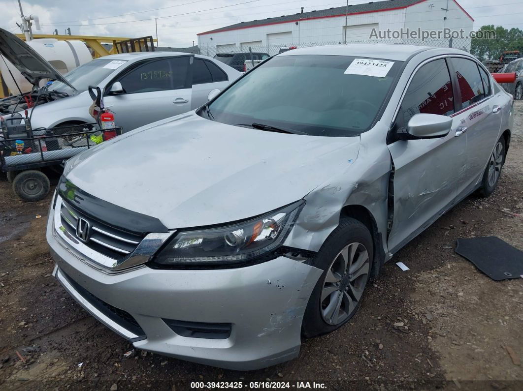 2014 Honda Accord Lx Silver vin: 1HGCR2E32EA223810