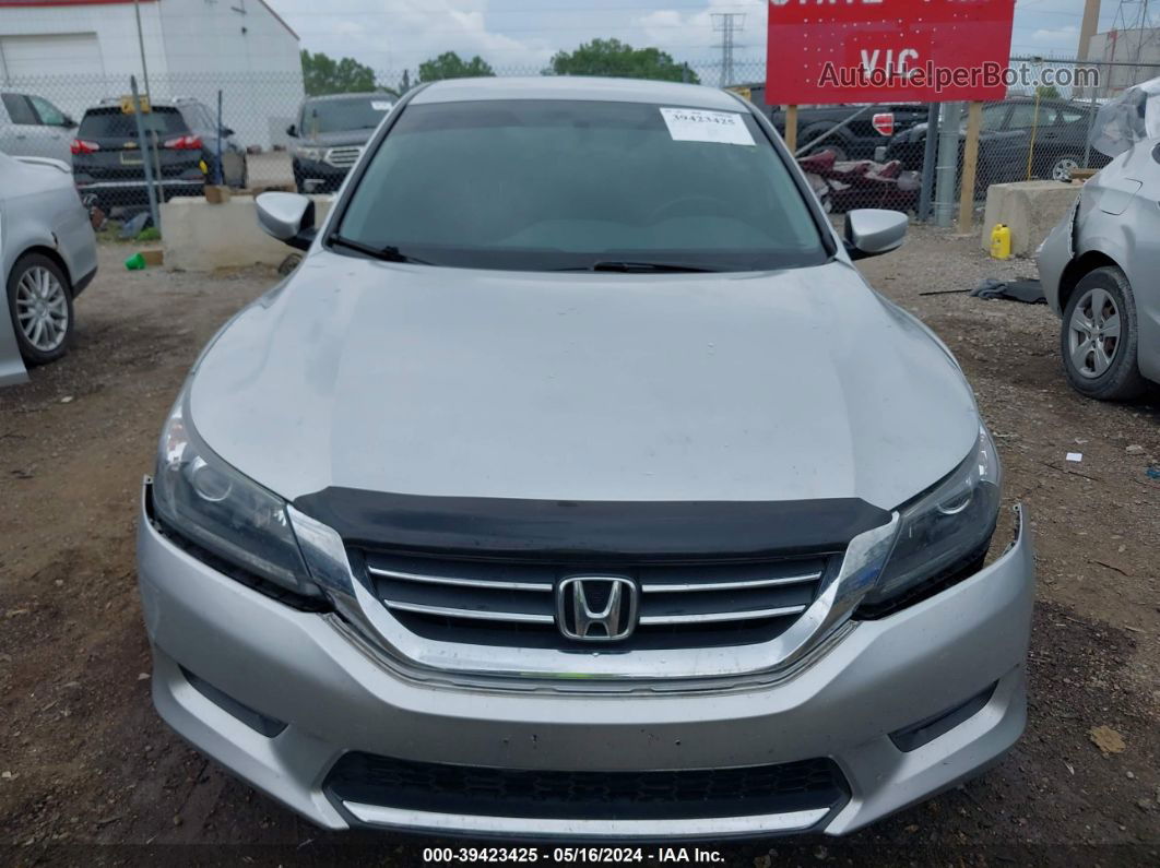 2014 Honda Accord Lx Silver vin: 1HGCR2E32EA223810