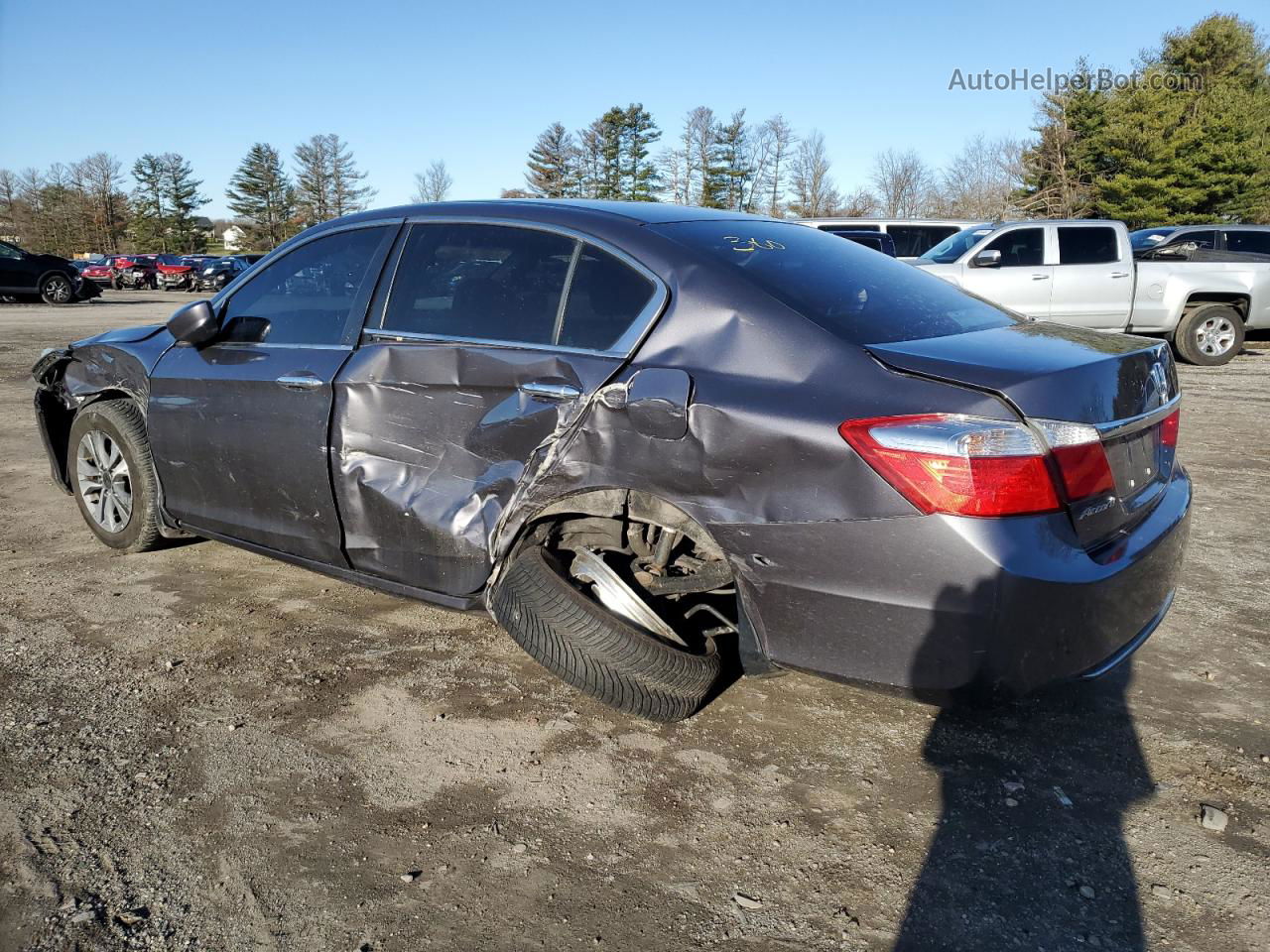 2015 Honda Accord Lx Gray vin: 1HGCR2E34FA207464