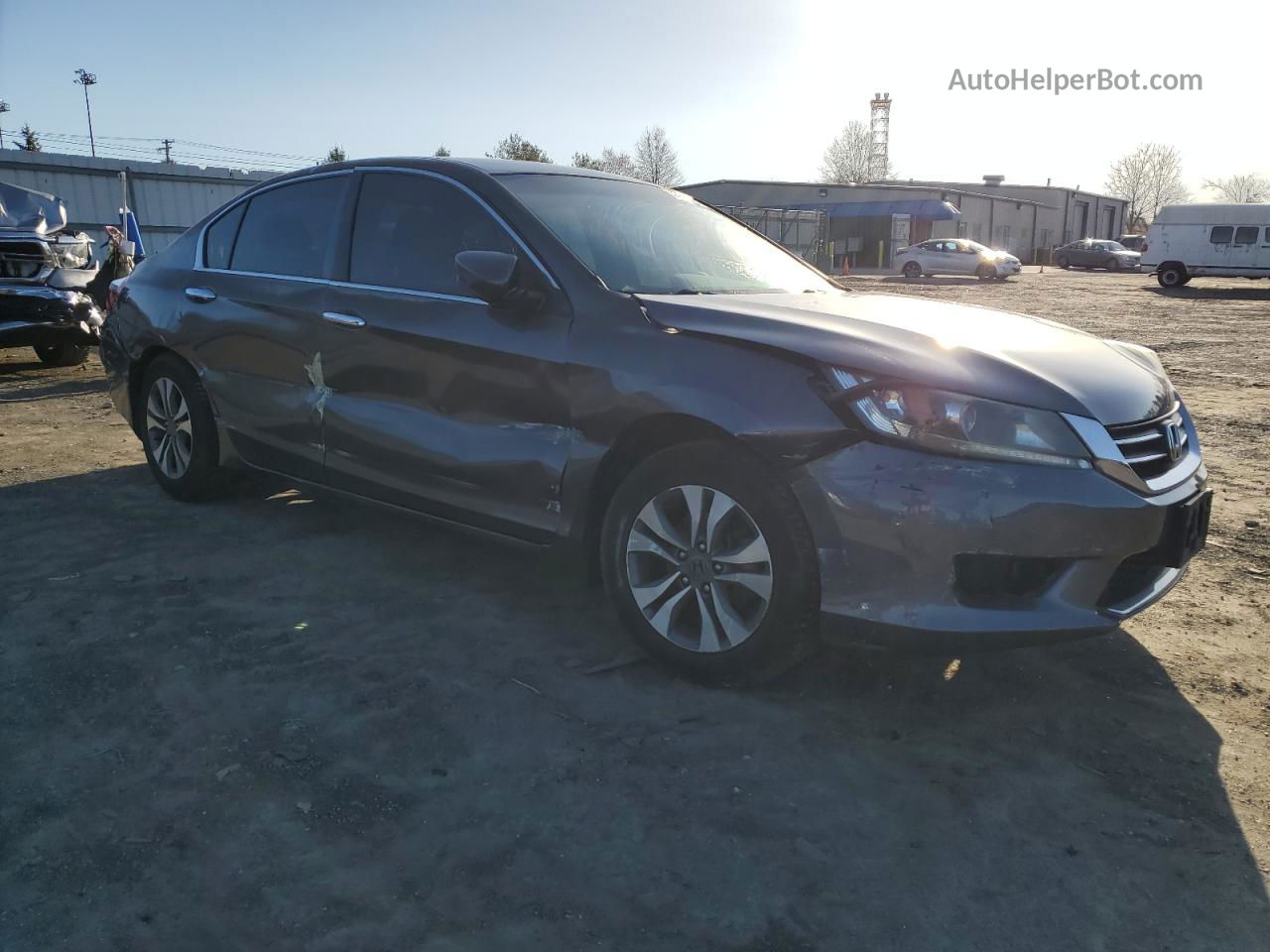 2015 Honda Accord Lx Gray vin: 1HGCR2E34FA207464