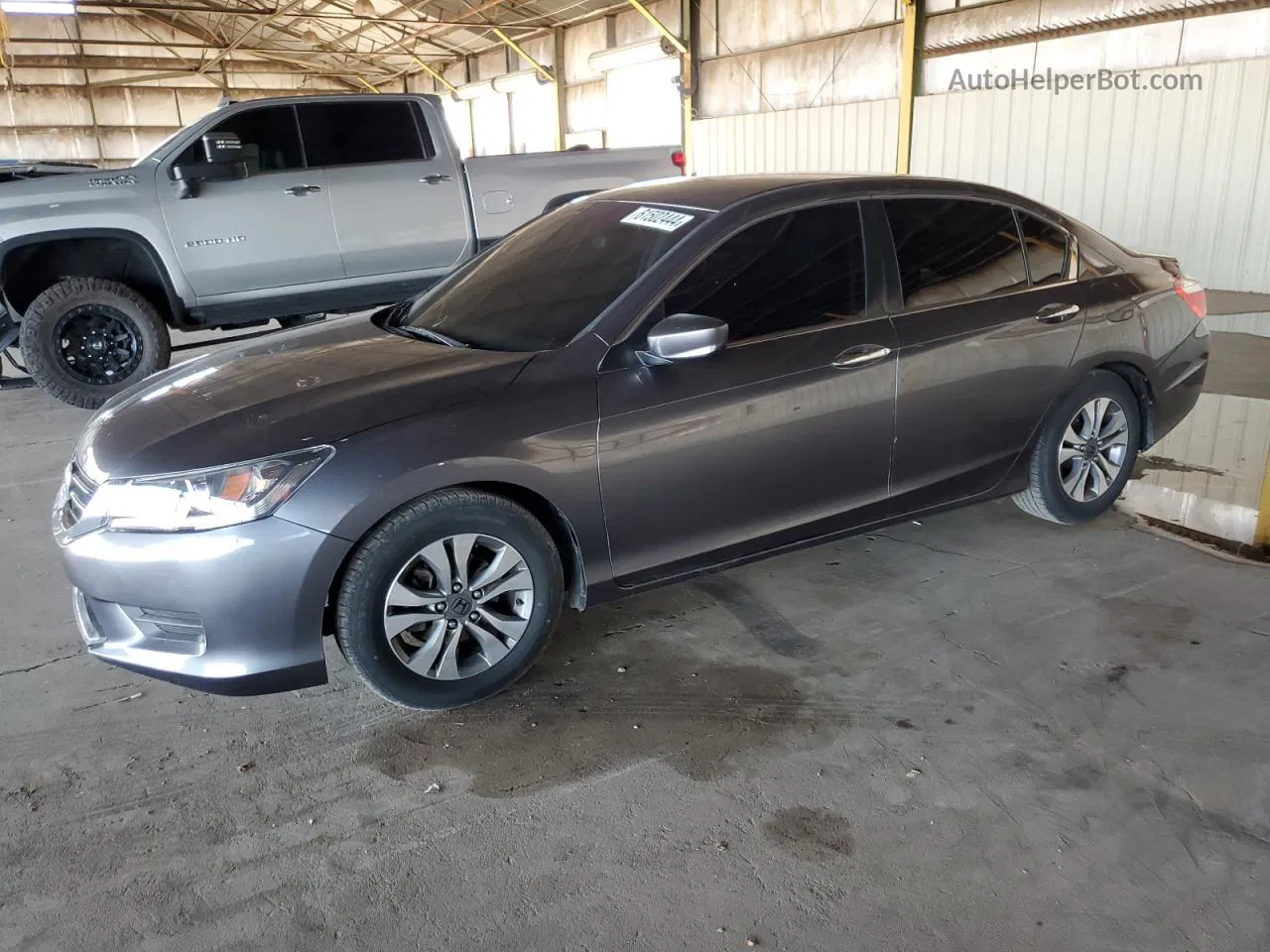 2014 Honda Accord Lx Gray vin: 1HGCR2E38EA022350