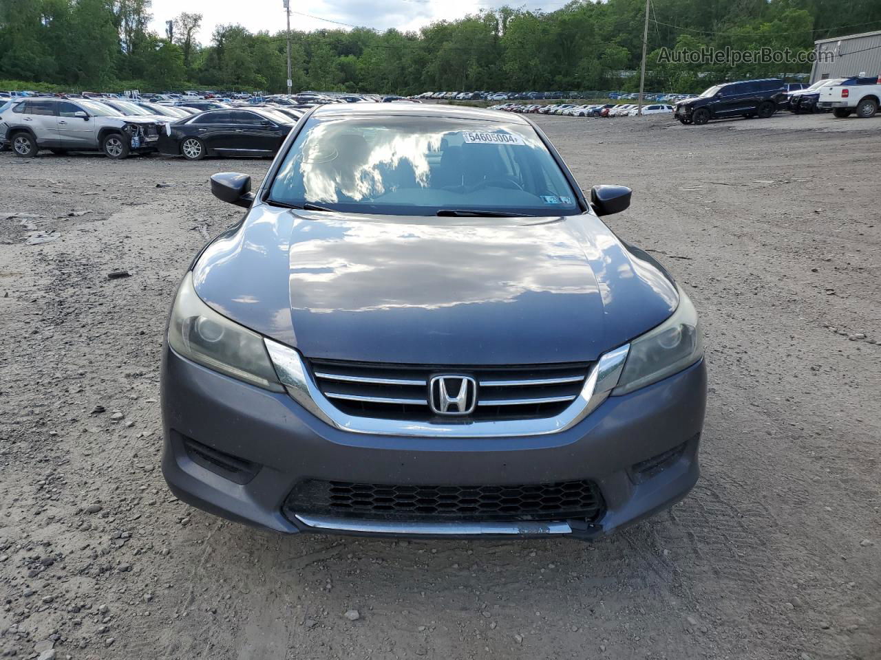 2014 Honda Accord Lx Gray vin: 1HGCR2E38EA029749