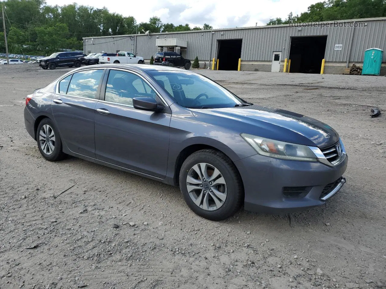 2014 Honda Accord Lx Gray vin: 1HGCR2E38EA029749